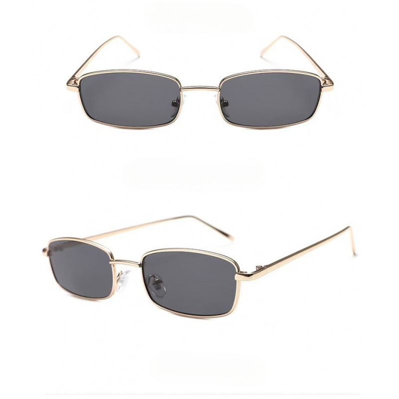 Vintage Fashion Hong Kong - Hong Kong style square frame bronze-tan