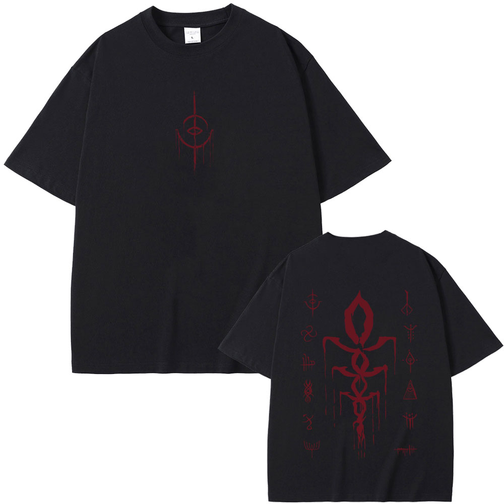 Vintage Fashion Game - Game Bloodborne Logo Print T-shirt Horror