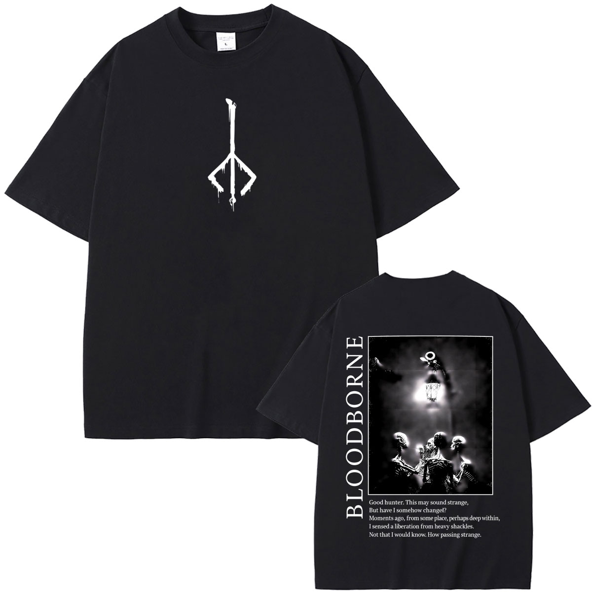 Vintage Fashion Game - Game Bloodborne T-shirt Summer Men Women