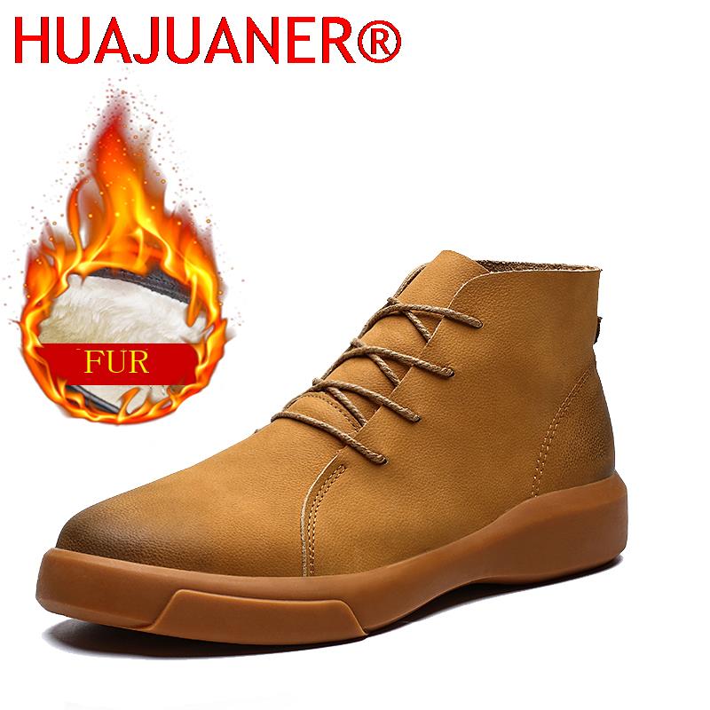 Vintage Fashion For Men - Luxury Brand Winter Fur Warm Chelsea