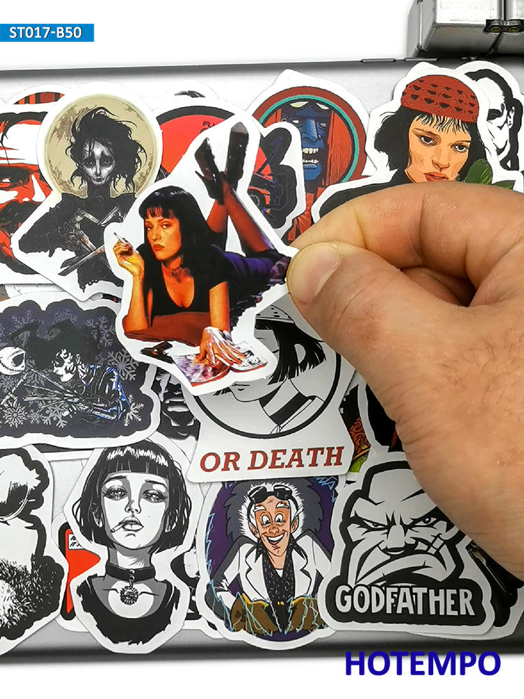 50PCS Classic Movie Stickers R - Vintage Fashion Magazine のレビューと価格
