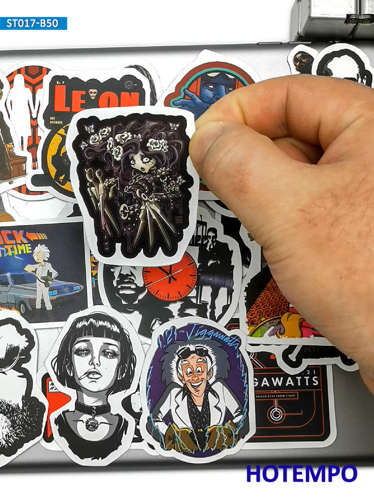 50PCS Classic Movie Stickers R - Vintage Fashion Magazine のレビューと価格