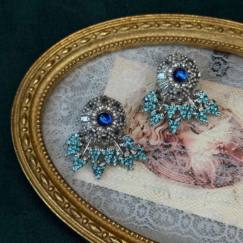 Vintage Blue Snowflake Pearl R - Vintage Fashion Jewelry Brands のレビューと価格