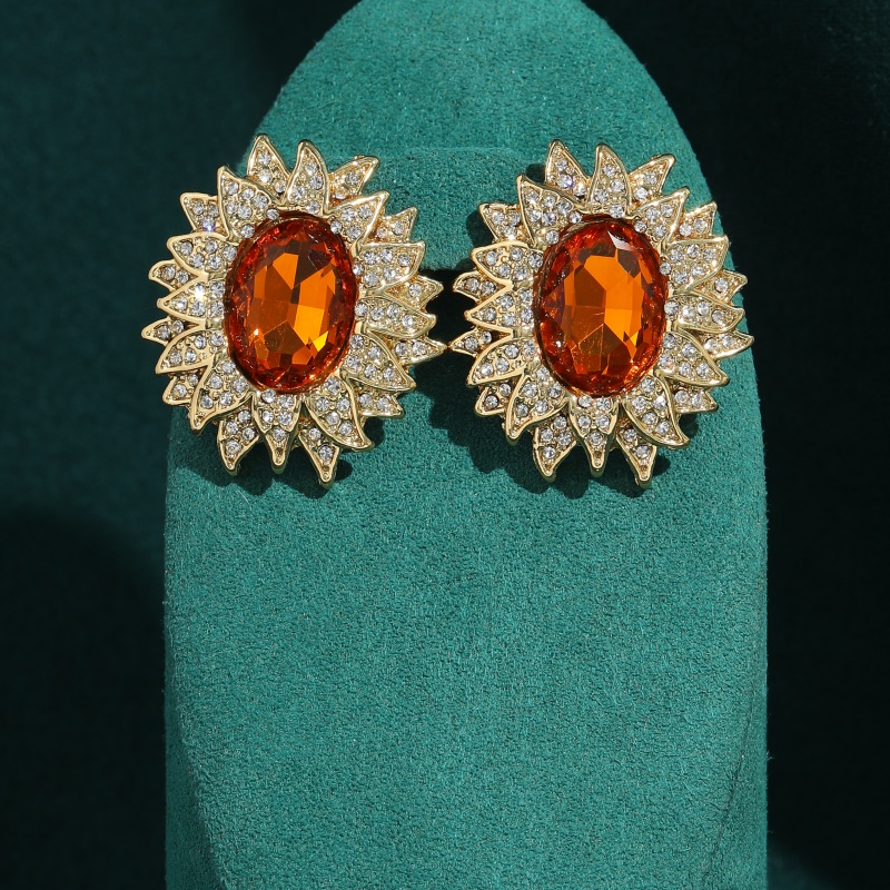 Vintage Orange Crystal Yellow  - Vintage Fashion Jewelry Brands のレビューと価格