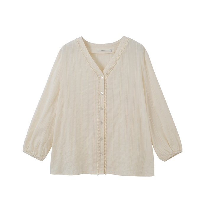 Loose Long Sleeve V-Neck Women - Vintage Fashion Hong Kong のレビューと価格