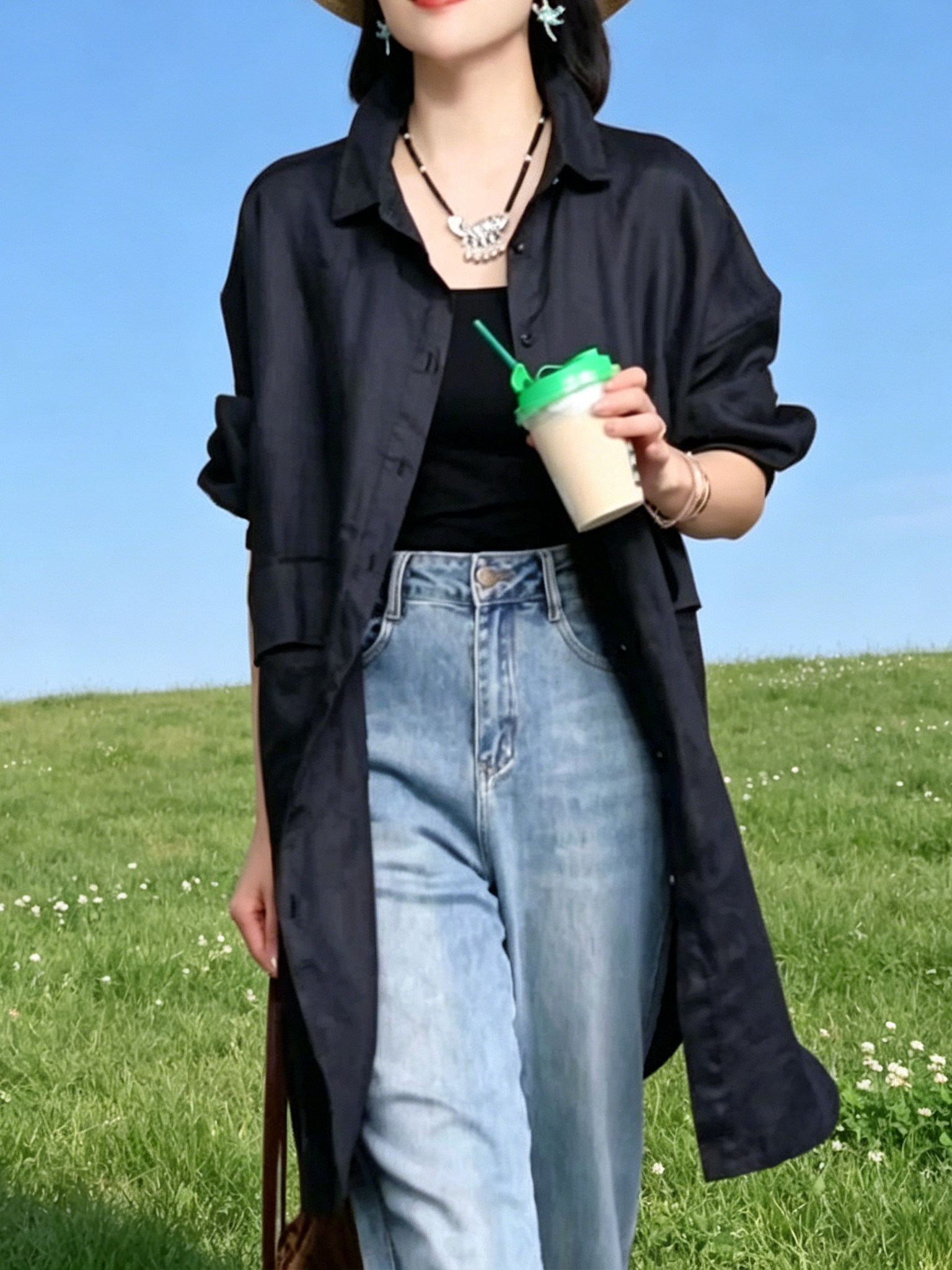 Ladies Loose Style Sun Protect - Vintage Fashion Hong Kong のレビューと価格