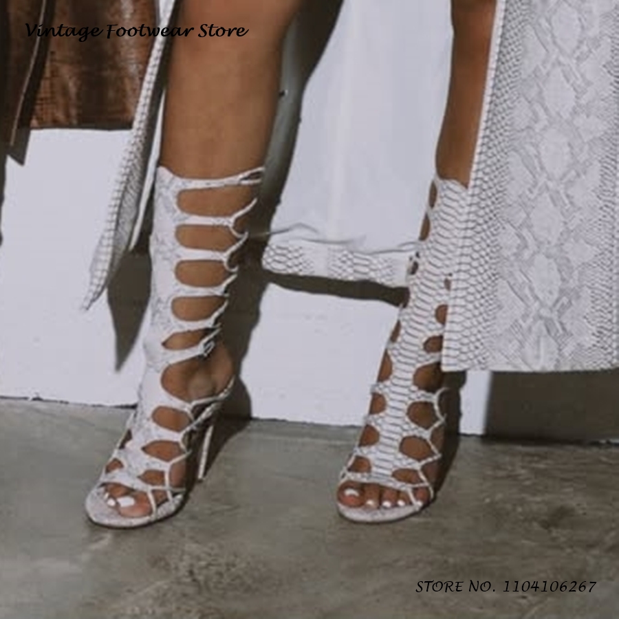 Python Pattern Cut-out Gladiat - Vintage Fashion Dresses のレビューと価格