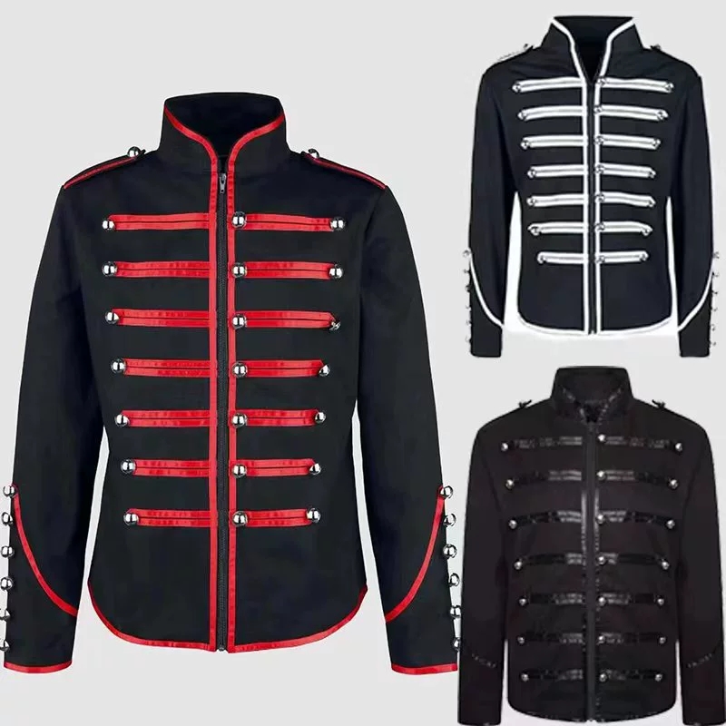 Men's Steampunk Rockstar Jacke - Vintage Fashion Dresses のレビューと価格