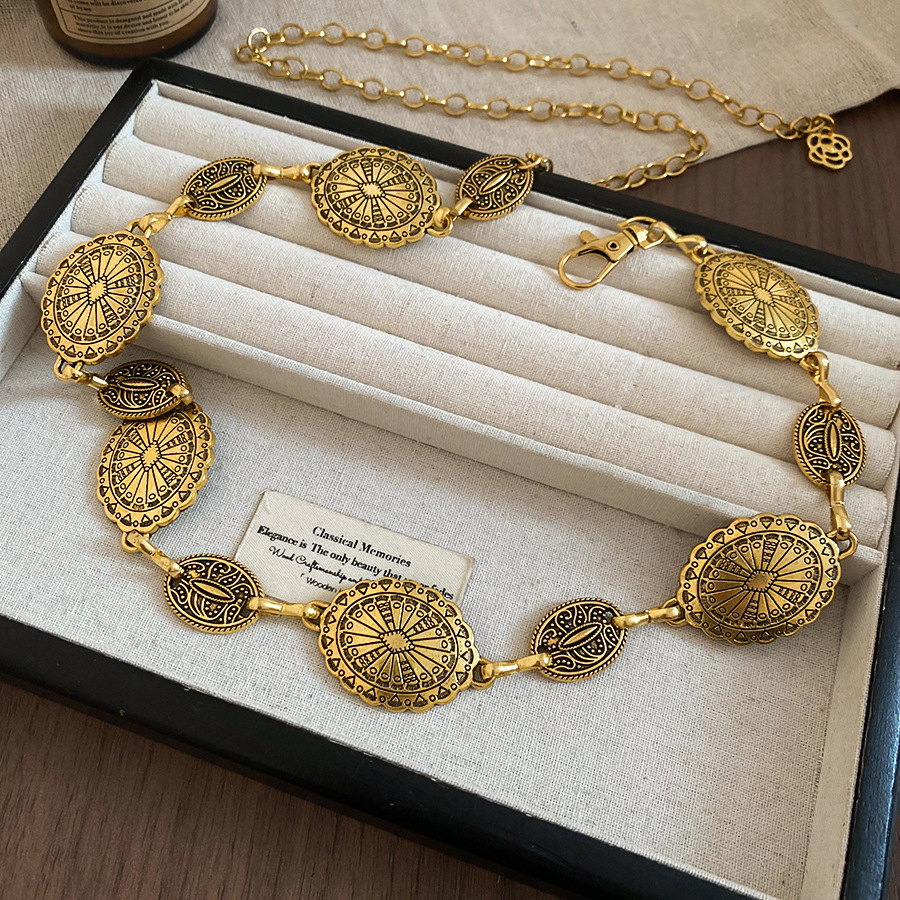 Vintage Oval Pattern Heavy Gol - Vintage Fashion Patterns のレビューと価格