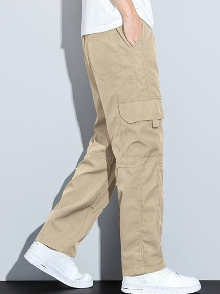 Multi Pocket Baggy Straight Ca - Vintage Fashion Style Men のレビューと価格