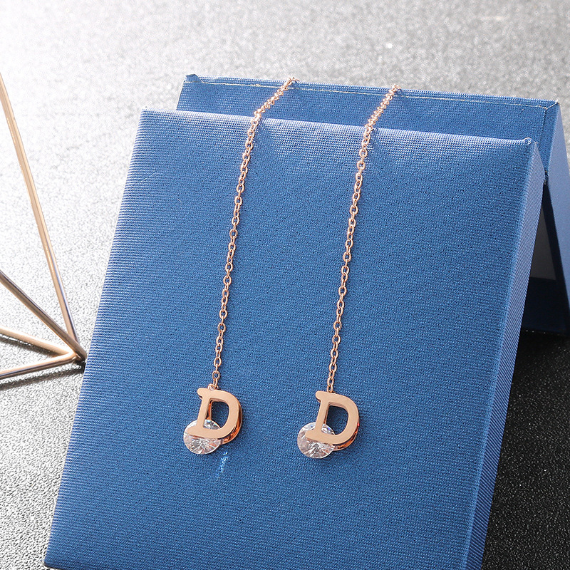Vintage Luxury Letter D Crysta - Vintage Fashion Jewelry Brands のレビューと価格