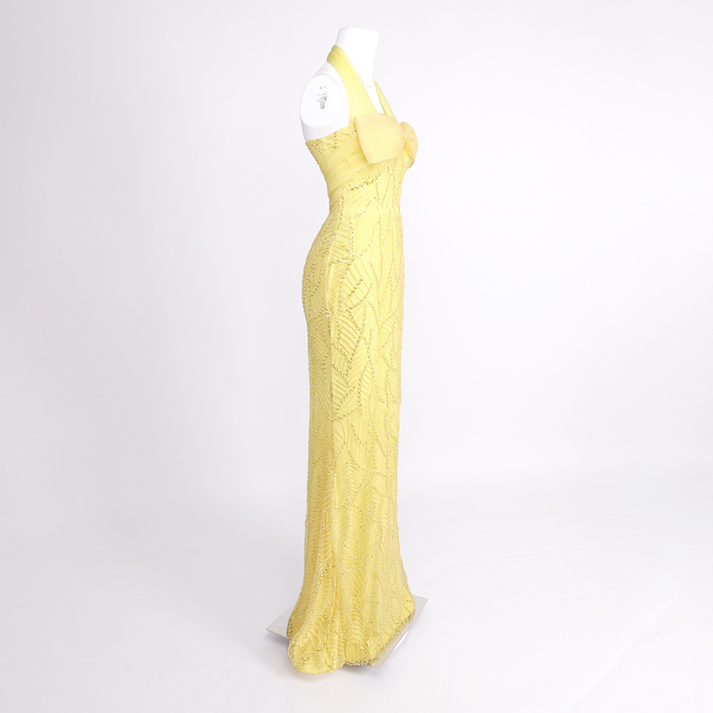 Vintage Yellow Mesh Sequin Pro - Vintage Fashion Exhibition のレビューと価格