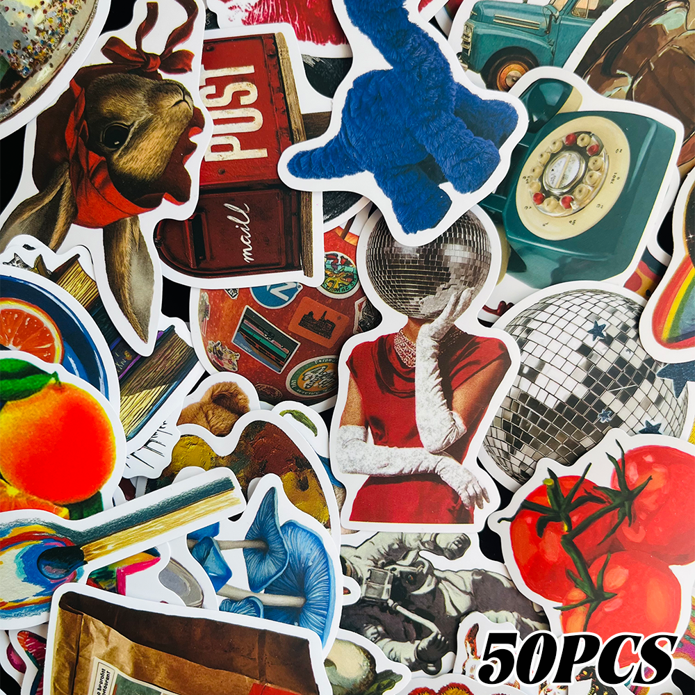 50PCS Vintage Y2K Stickers Fas - Vintage Fashion Magazine のレビューと価格