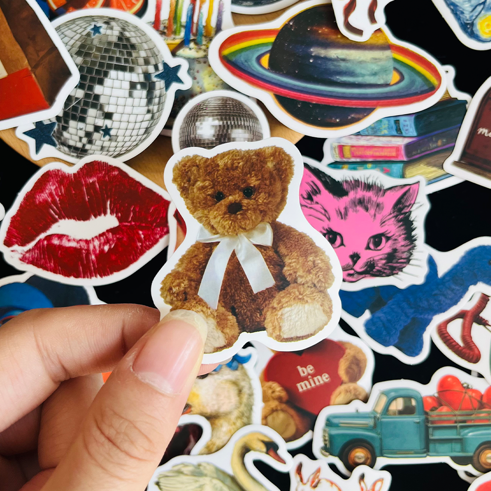 50PCS Vintage Y2K Stickers Fas - Vintage Fashion Magazine のレビューと価格