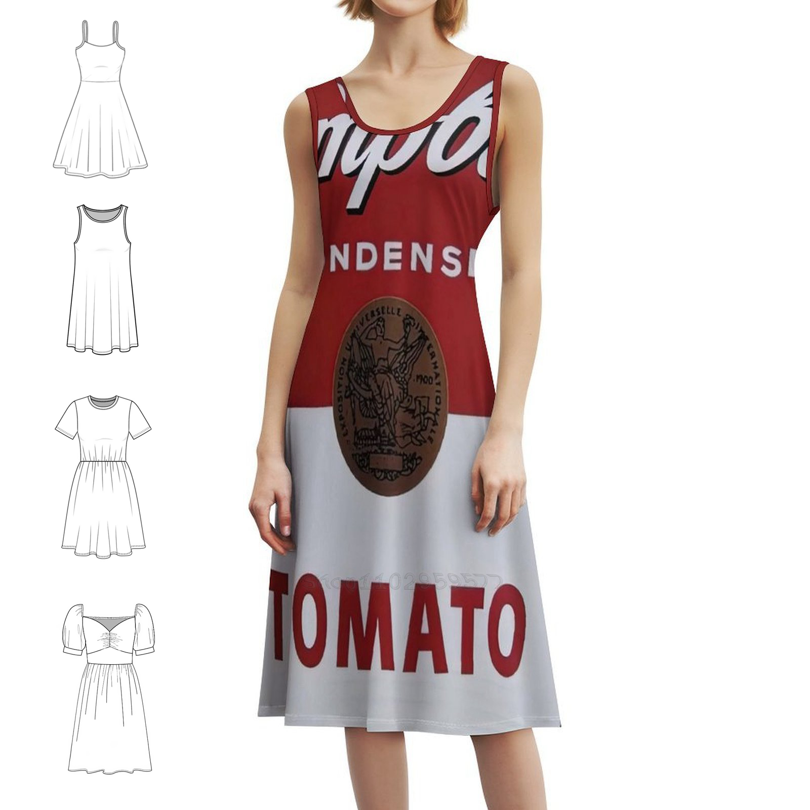 Pop Art Vintage Artist Boho Ch - Vintage Fashion Women Dresses のレビューと価格