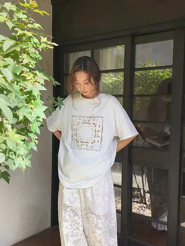 Vintage Embroidered Loose roun - Vintage Fashion Bloggers のレビューと価格
