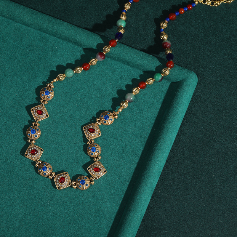 Vintage Beaded Necklace Bohemi - Vintage Fashion Jewelry Brands のレビューと価格