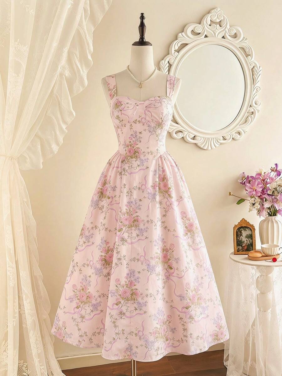 Pink Floral Vintage Tea Party  - Vintage Fashion Patterns のレビューと価格