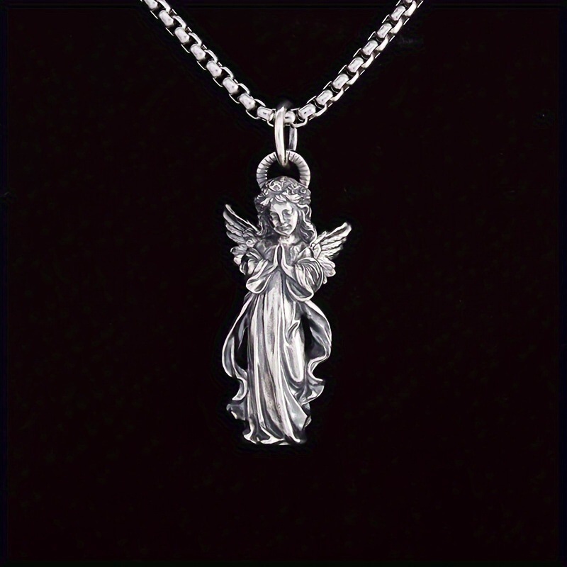 Guardian Angel Amulet Necklace - Vintage Fashion Meaning のレビューと価格