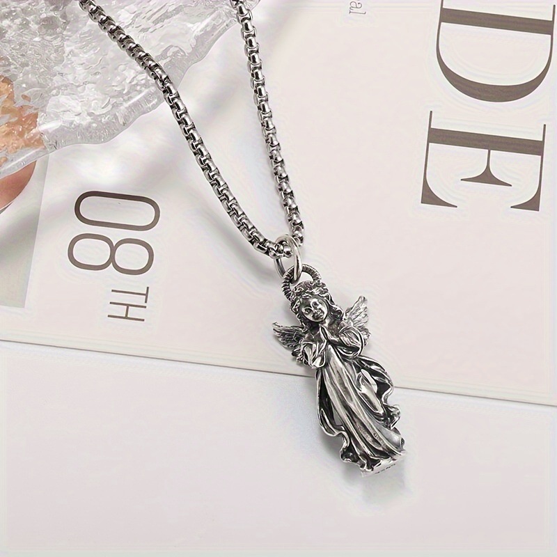 Guardian Angel Amulet Necklace - Vintage Fashion Meaning のレビューと価格