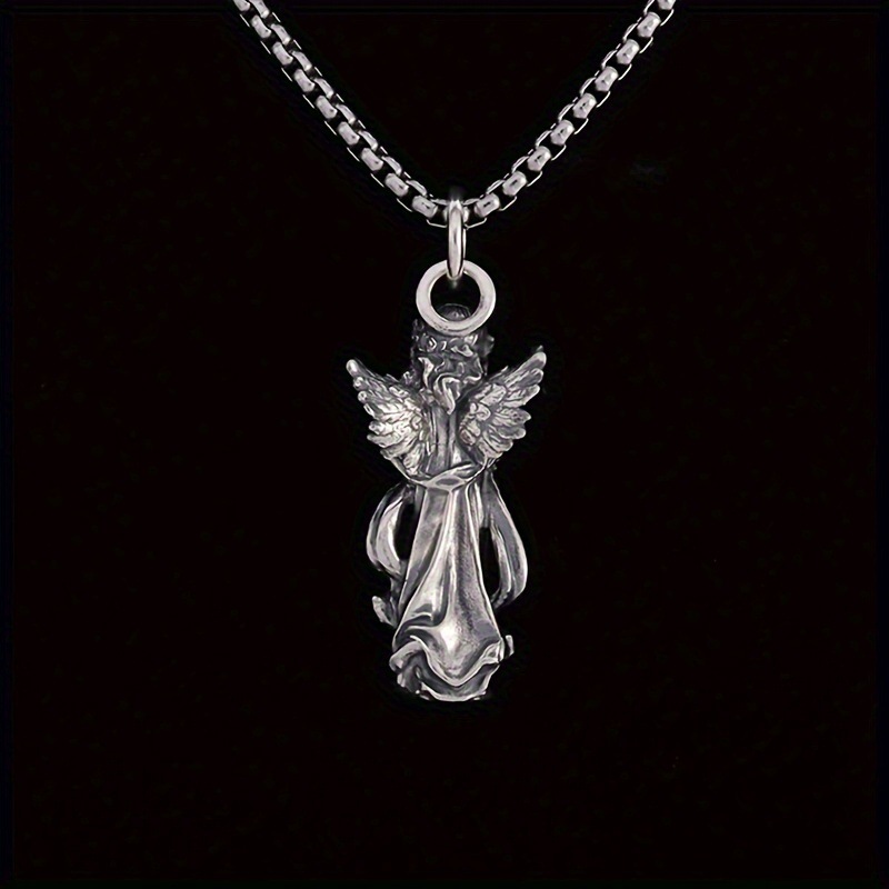 Guardian Angel Amulet Necklace - Vintage Fashion Meaning のレビューと価格