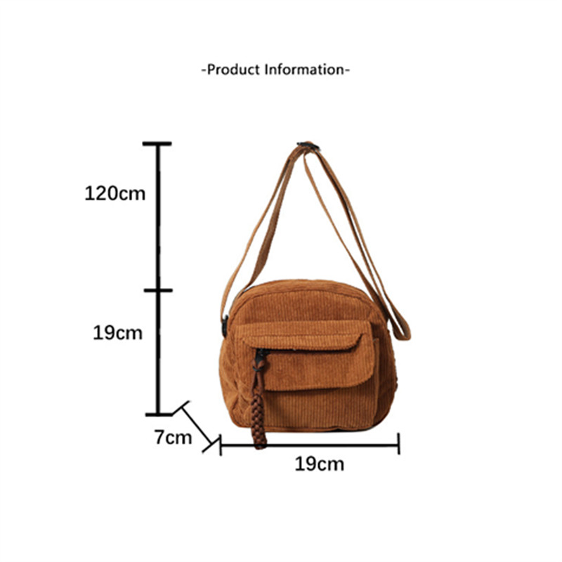Vintage Corduroy Crossbody Bag - Vintage Fashion Patterns のレビューと価格