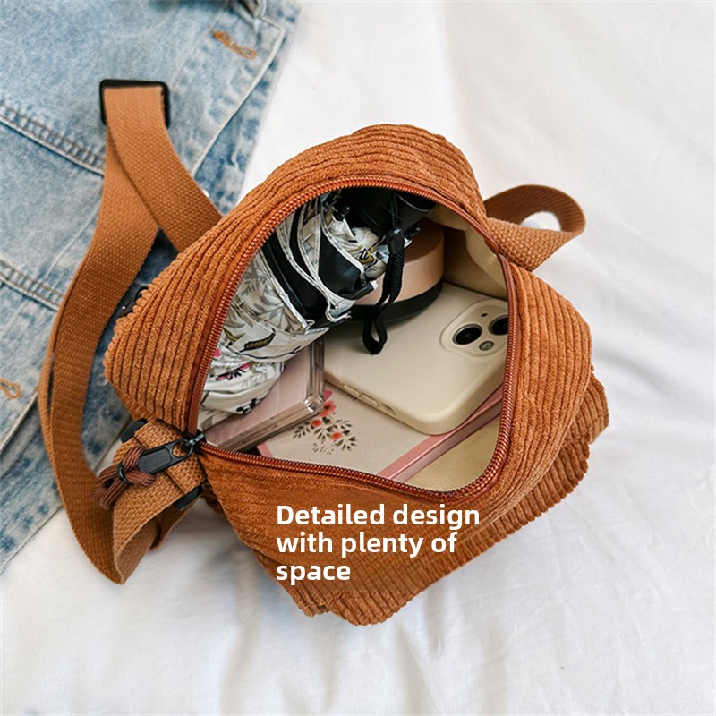 Vintage Corduroy Crossbody Bag - Vintage Fashion Patterns のレビューと価格