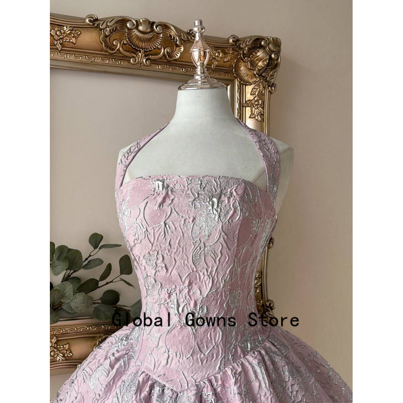 Pink Vintage Halter Prom Dress - Vintage Fashion Hong Kong のレビューと価格