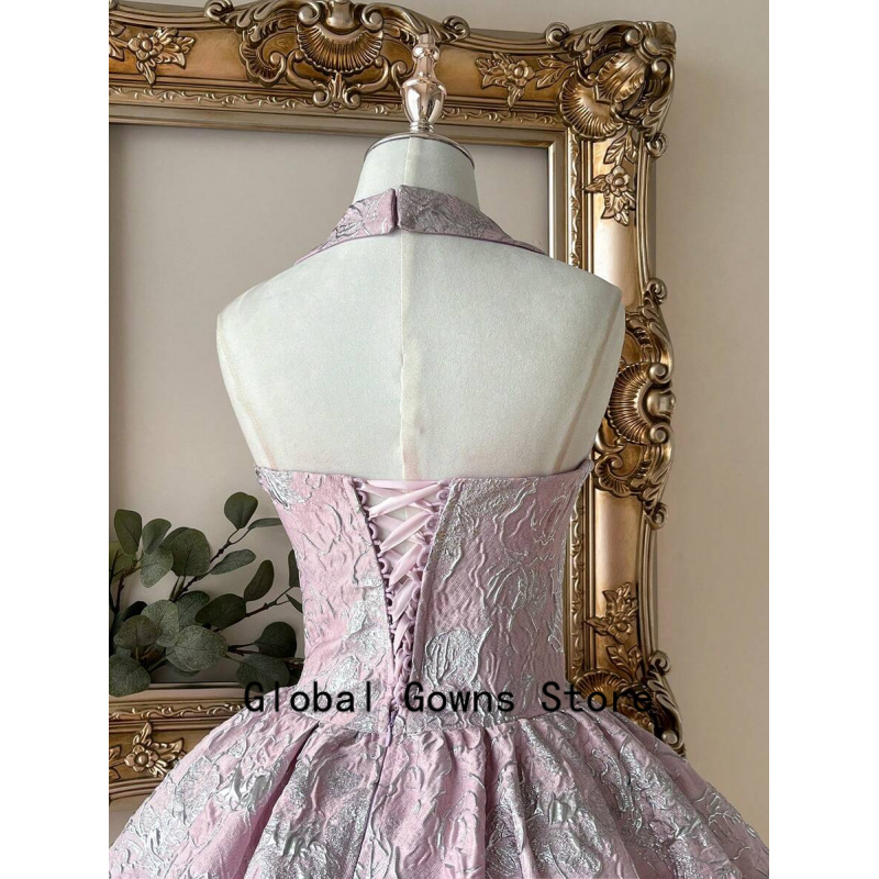 Pink Vintage Halter Prom Dress - Vintage Fashion Hong Kong のレビューと価格