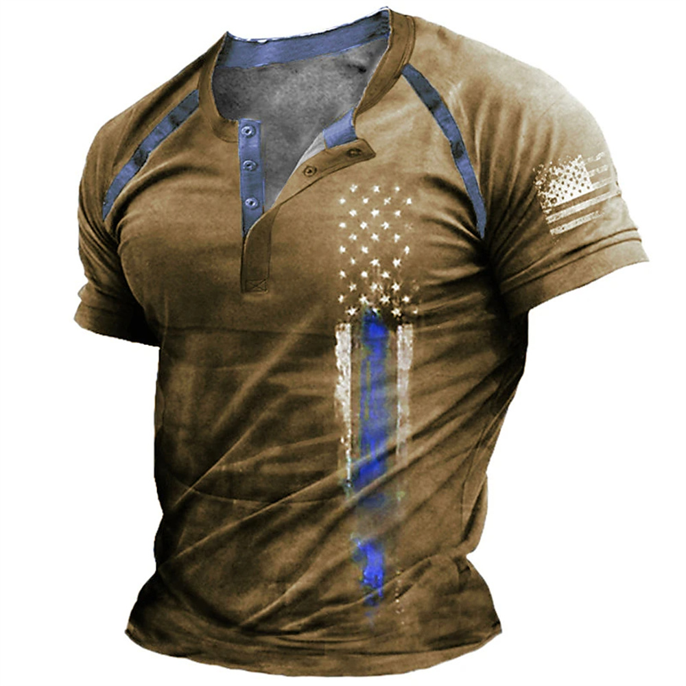 Funny 3D American Flag Print M - Vintage Fashion For Men のレビューと価格