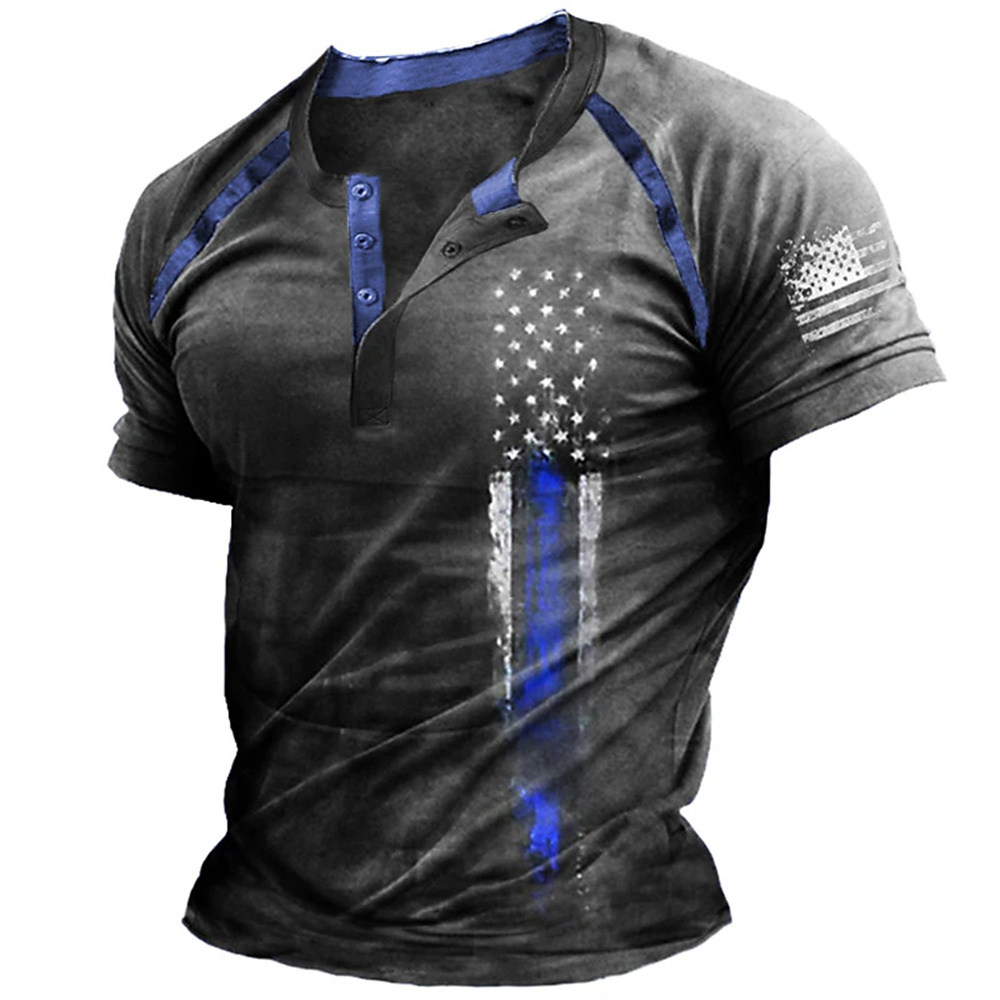 Funny 3D American Flag Print M - Vintage Fashion For Men のレビューと価格