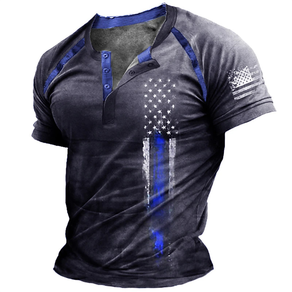 Funny 3D American Flag Print M - Vintage Fashion For Men のレビューと価格