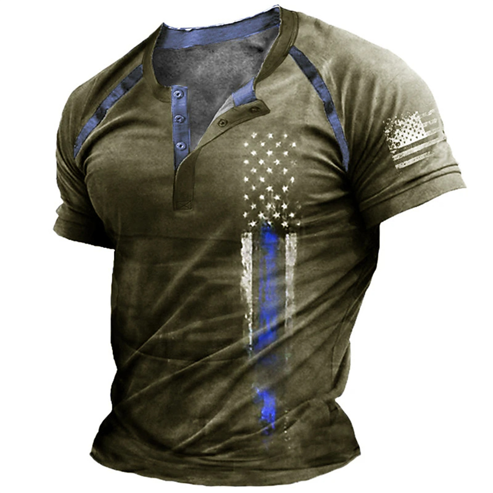 Funny 3D American Flag Print M - Vintage Fashion For Men のレビューと価格