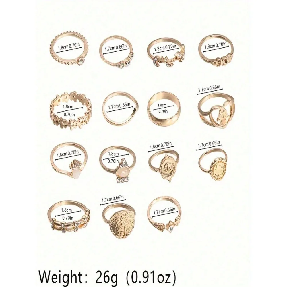30Pcs Dainty Pattern Hair Ring - Vintage Fashion Patterns のレビューと価格