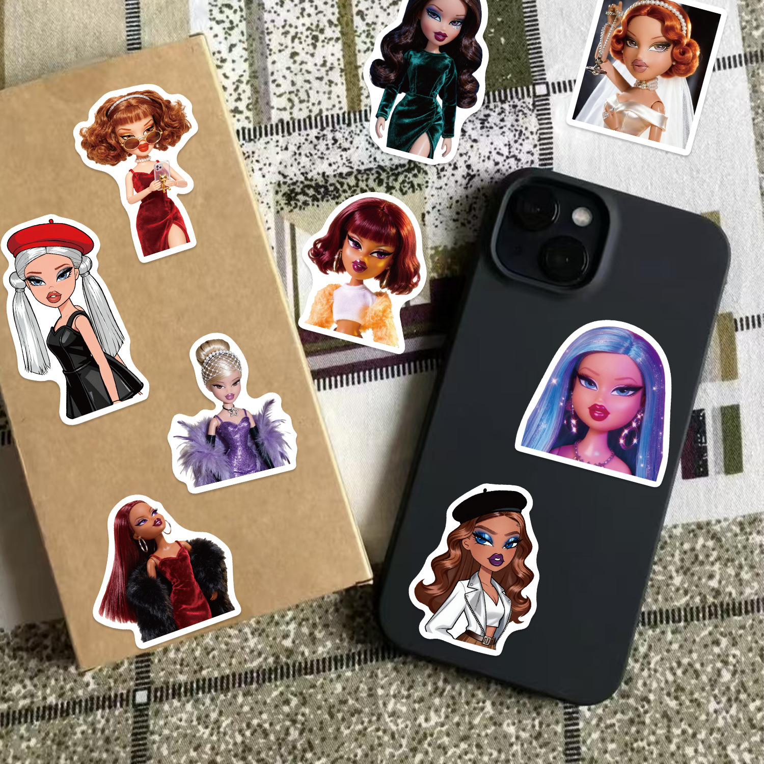 50Pcs Trendy Hot Girl Graffiti - Vintage Fashion Magazine のレビューと価格