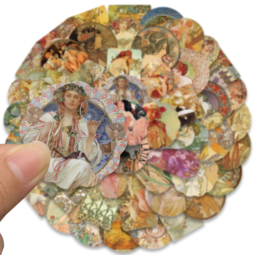 54PCS Vintage Stickers Retro V - Vintage Fashion Magazine のレビューと価格