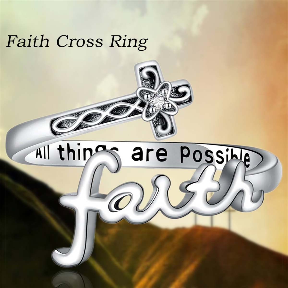 Vintage Filigree Cross Open Ad - Vintage Fashion Meaning のレビューと価格