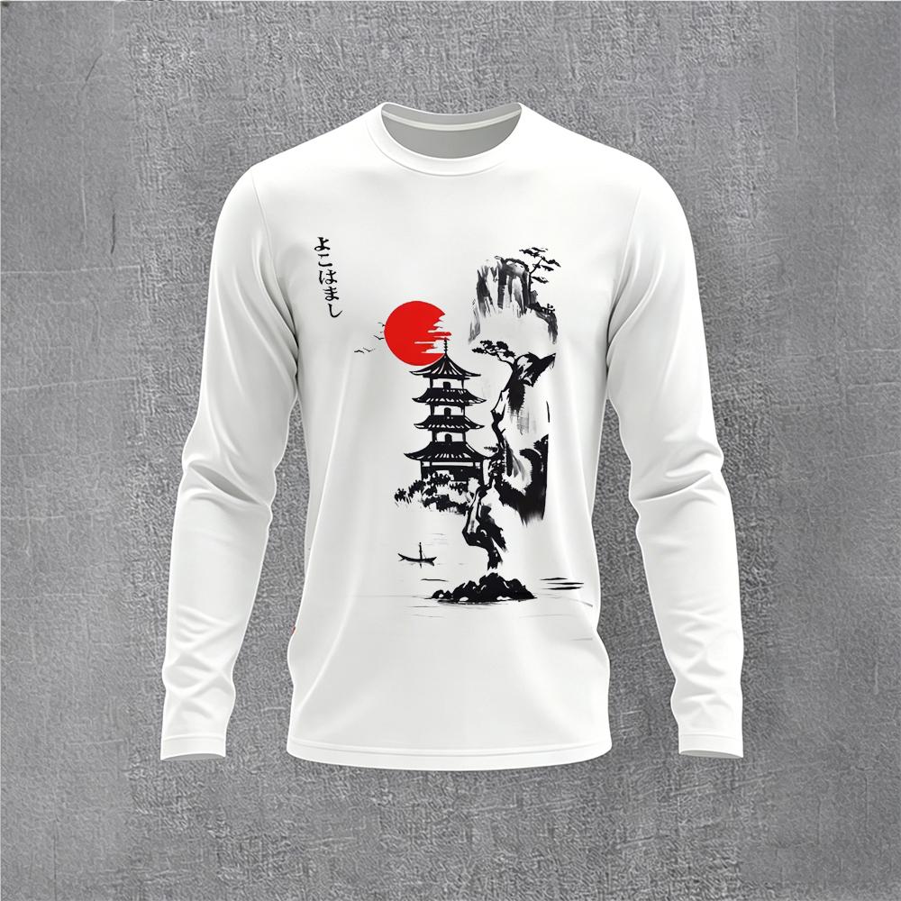 Chinese Style Ink Plum Blossom - Vintage Fashion For Men のレビューと価格