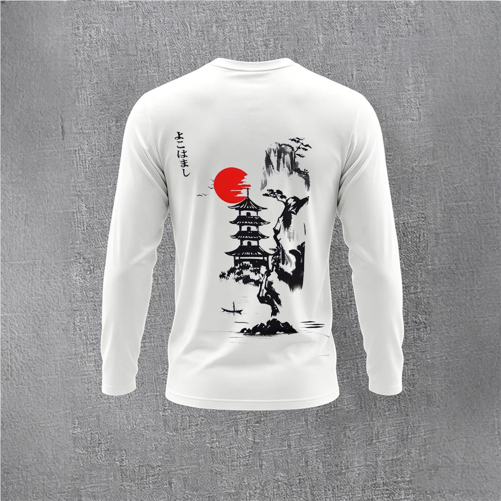 Chinese Style Ink Plum Blossom - Vintage Fashion For Men のレビューと価格