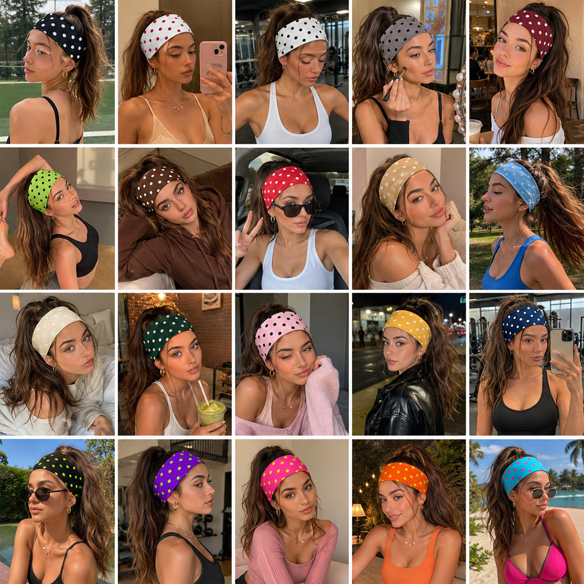 Retro Polka Dot Headbands For  - Vintage Fashion Bloggers のレビューと価格