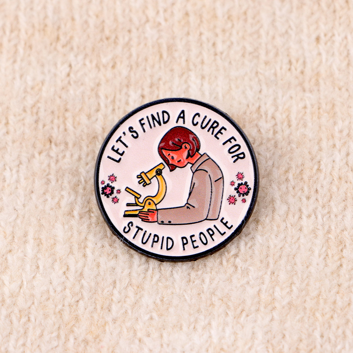 “Good Girl” Quotes Enamel Pin  - Vintage Fashion Quotes のレビューと価格