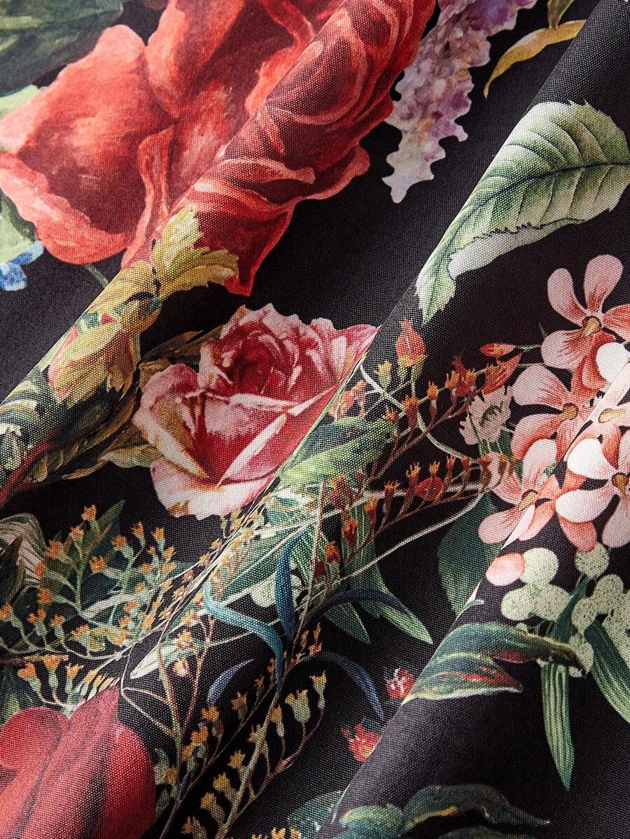 Elegant Floral Print Spaghetti - Vintage Fashion Patterns のレビューと価格