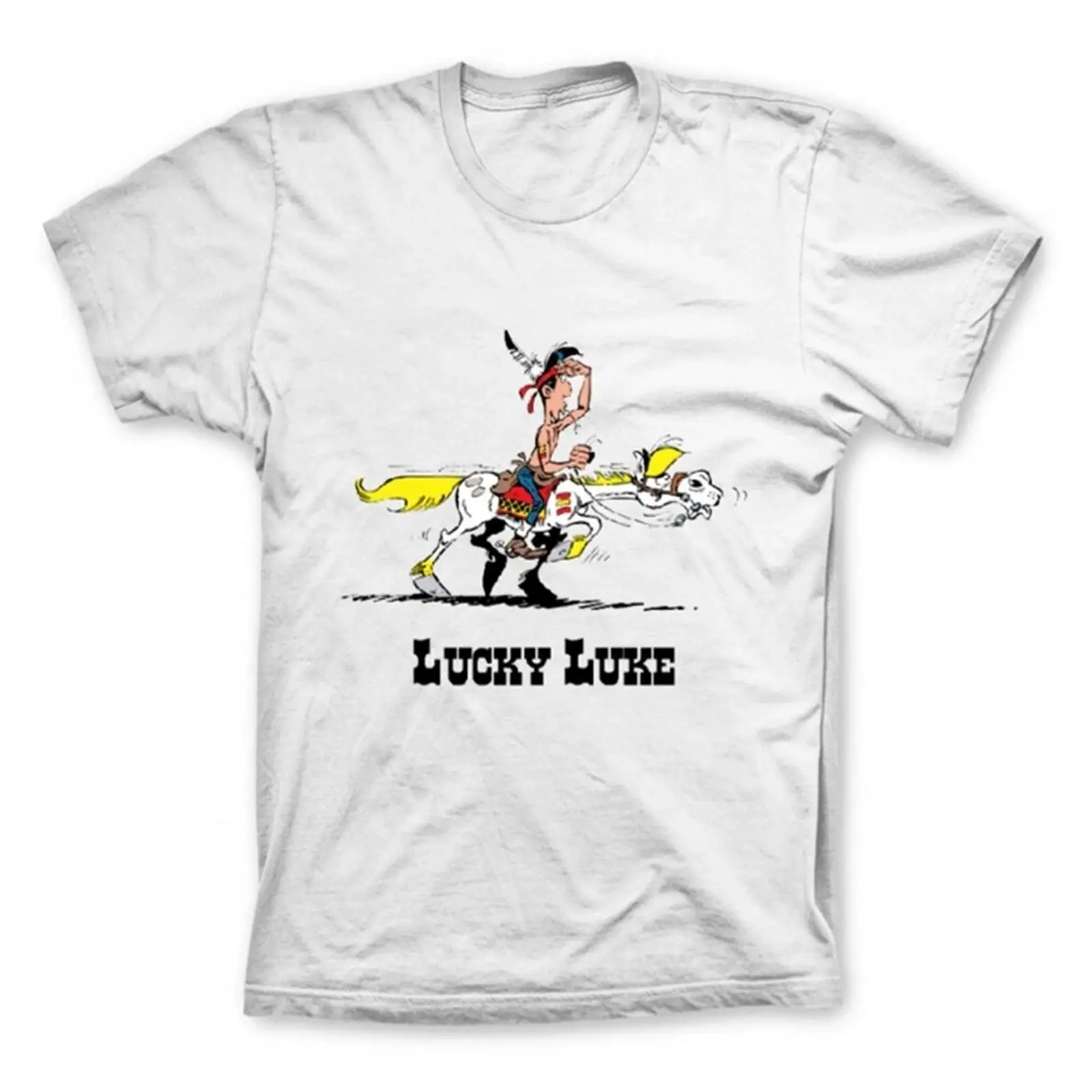 Lucky Luke 100 Baumwolle T Shi - Vintage Fashion Game のレビューと価格