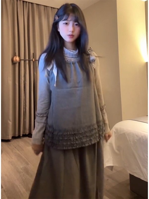 Korean Style Vintage Three-Pie - Vintage Fashion Pieces のレビューと価格