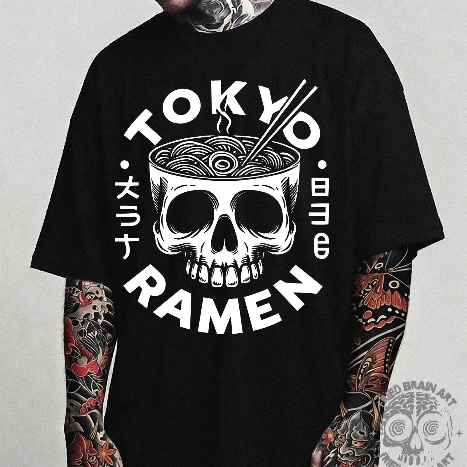 Tokyo Skull Ramen T Shirt Japa - Vintage Fashion Tokyo のレビューと価格