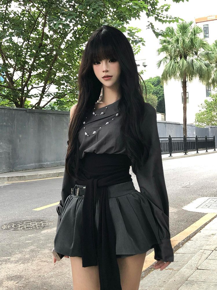 2026 Hot Girl Sexy Gothic Slim - Vintage Fashion T Shirts のレビューと価格