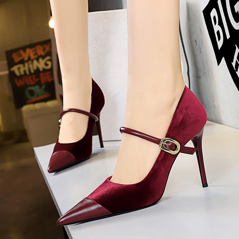 Women Vintage Green Suede 7cm  - Vintage Fashion Dresses のレビューと価格