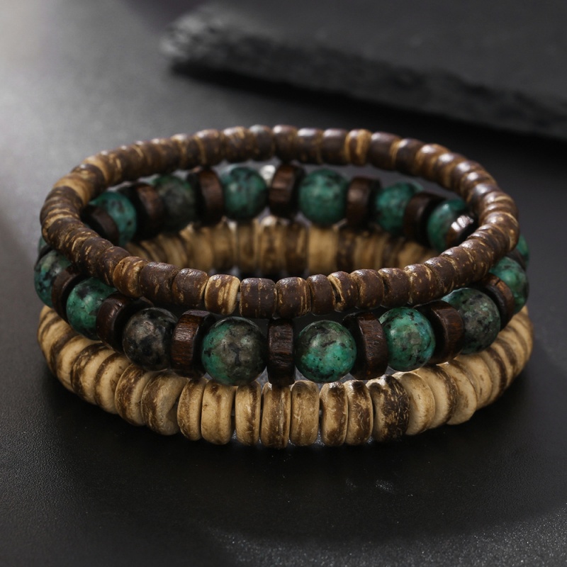 3Pcs Multi-Layered Bracelet Wo - Vintage Fashion Meaning のレビューと価格
