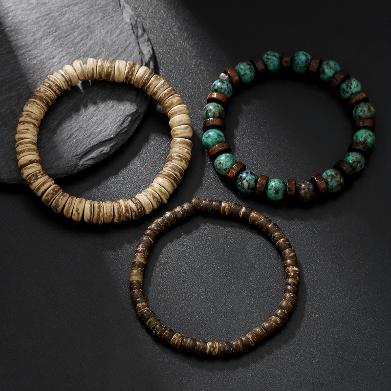 3Pcs Multi-Layered Bracelet Wo - Vintage Fashion Meaning のレビューと価格
