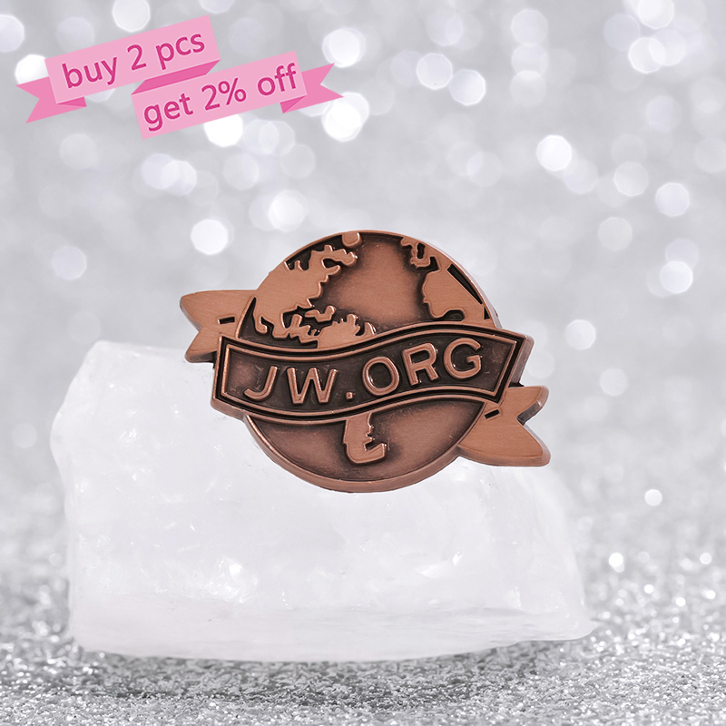 JW,ORG Banner Earth Enamel Pin - Vintage Fashion Org のレビューと価格